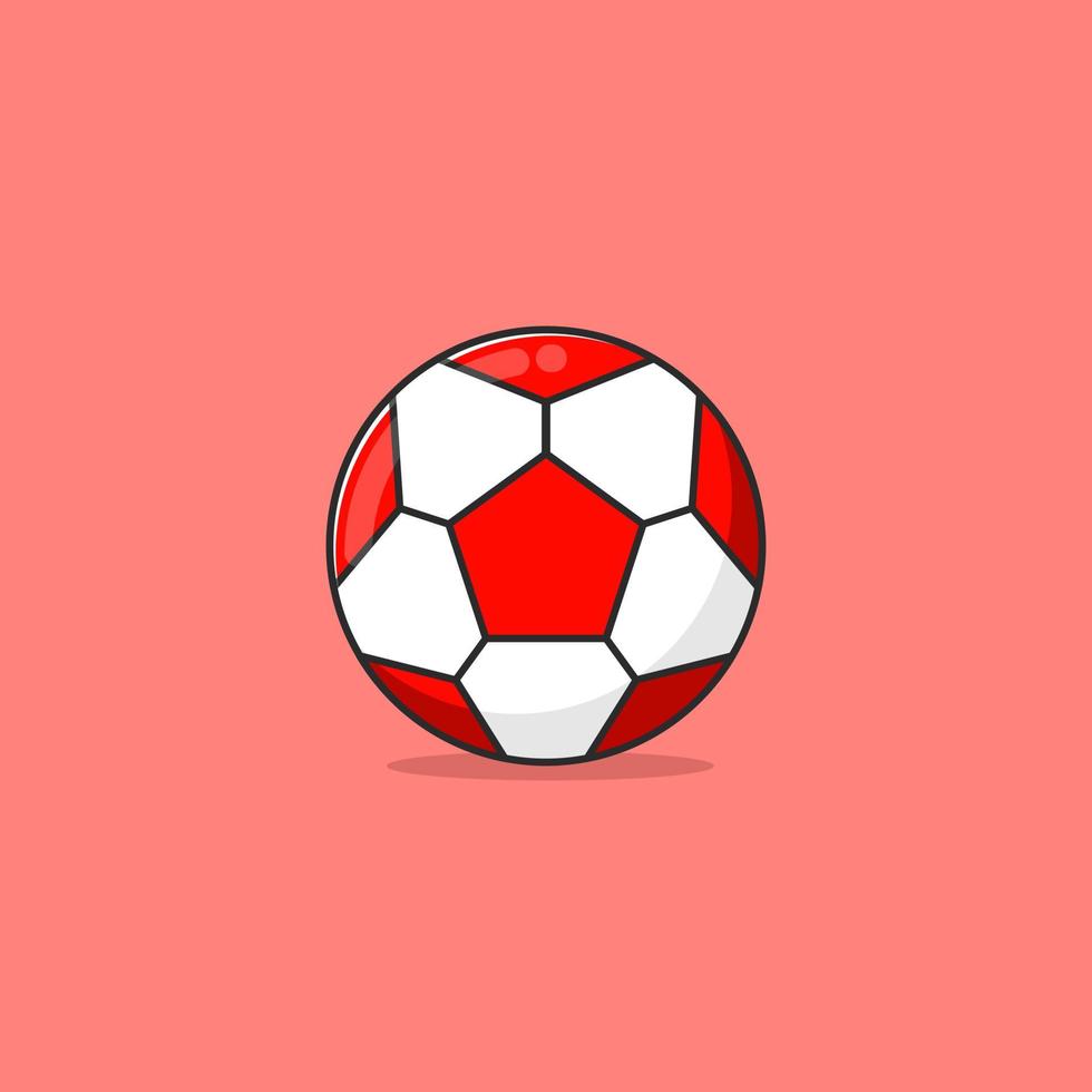 fotboll tecknad stil ikon illustration vektor