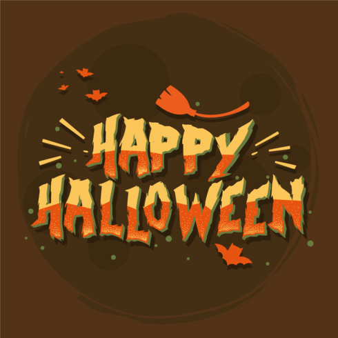 Glücklicher Halloween-Typografie-Vektor vektor