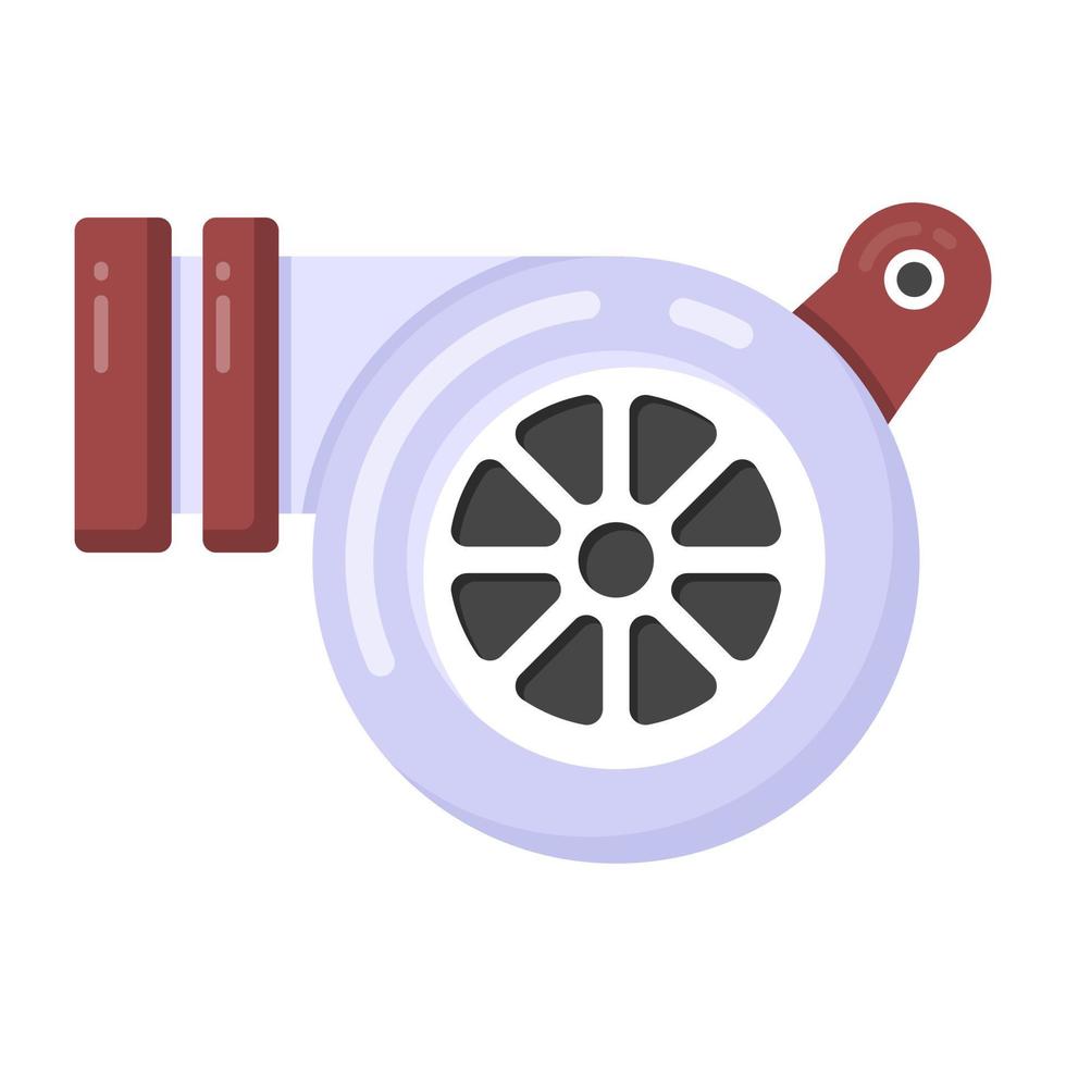 Turbo Flat Style Icon, editierbarer Vektor