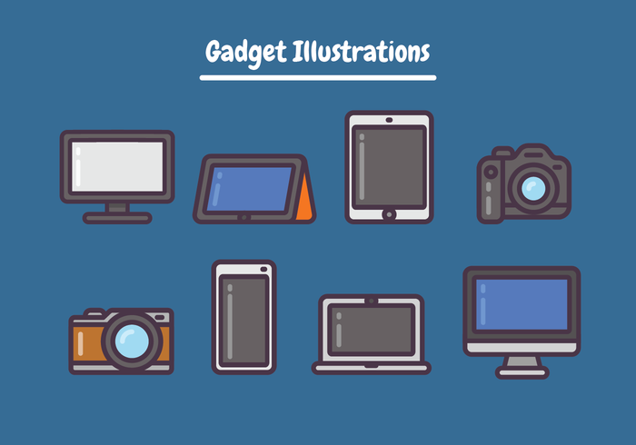 Gadget Illustrationer vektor