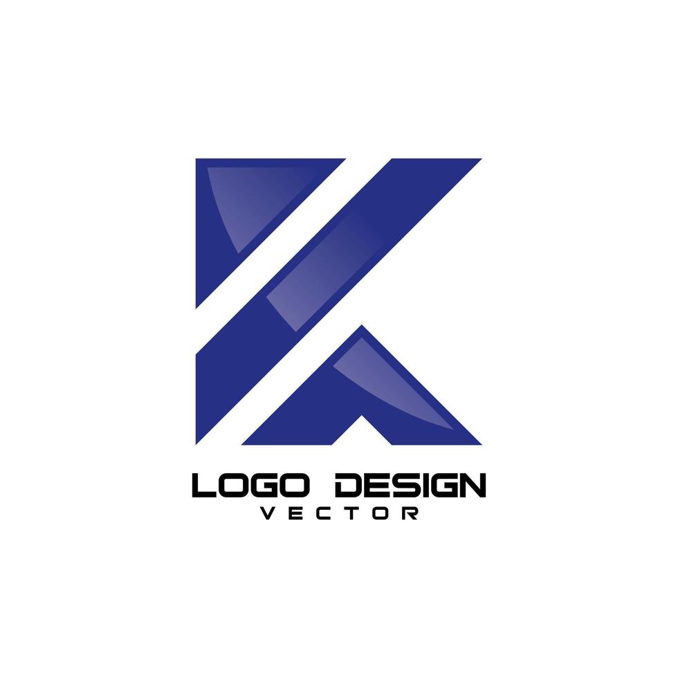 k symbol logotyp mall vektor