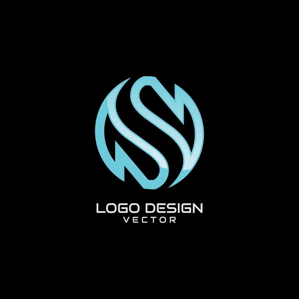 abstraktes s-Symbol-Logo-Vorlagen-Vektordesign vektor
