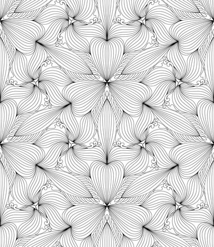 Abstraktes nahtloses geometrisches Muster, Vektorillustration. vektor