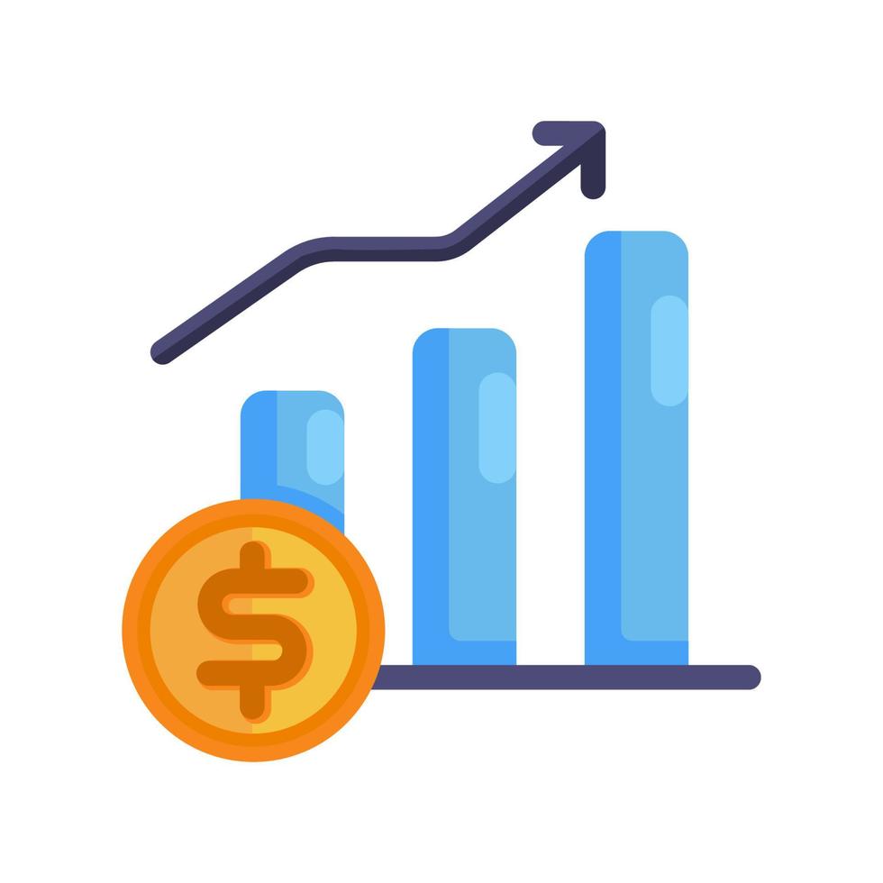 ikon för finansiella diagram vektor
