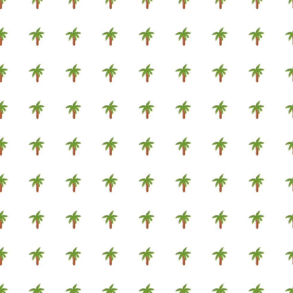 Botanisches nahtloses Gekritzelmuster mit kleinem grünen Palmenelementdruck. weißer Hintergrund. isolierte Kulisse. vektor
