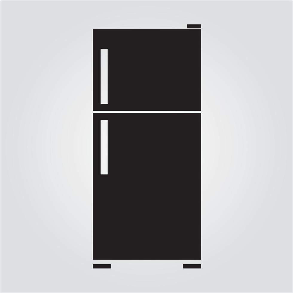 isolerade glyph kylskåp transparent skalbar vektorgrafik vektor