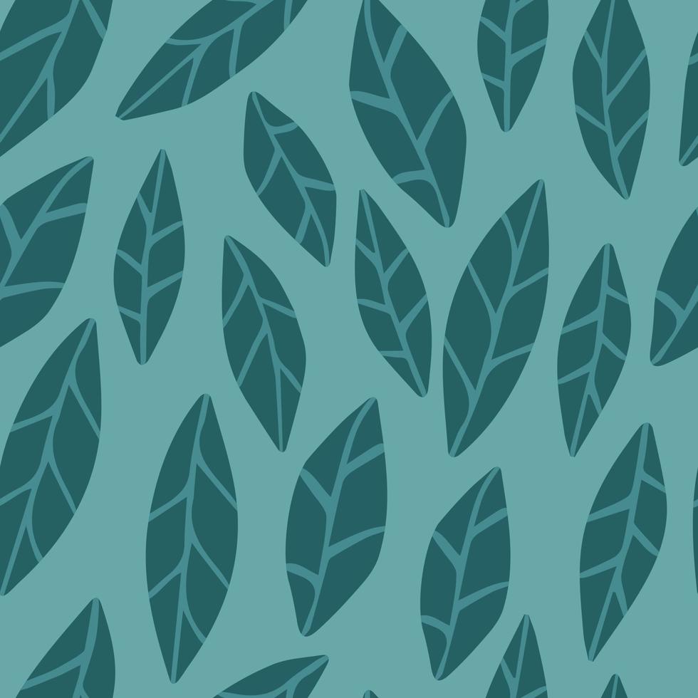 handgezeichnete grüne tropische blätter. einfaches Design für Stoff vektor