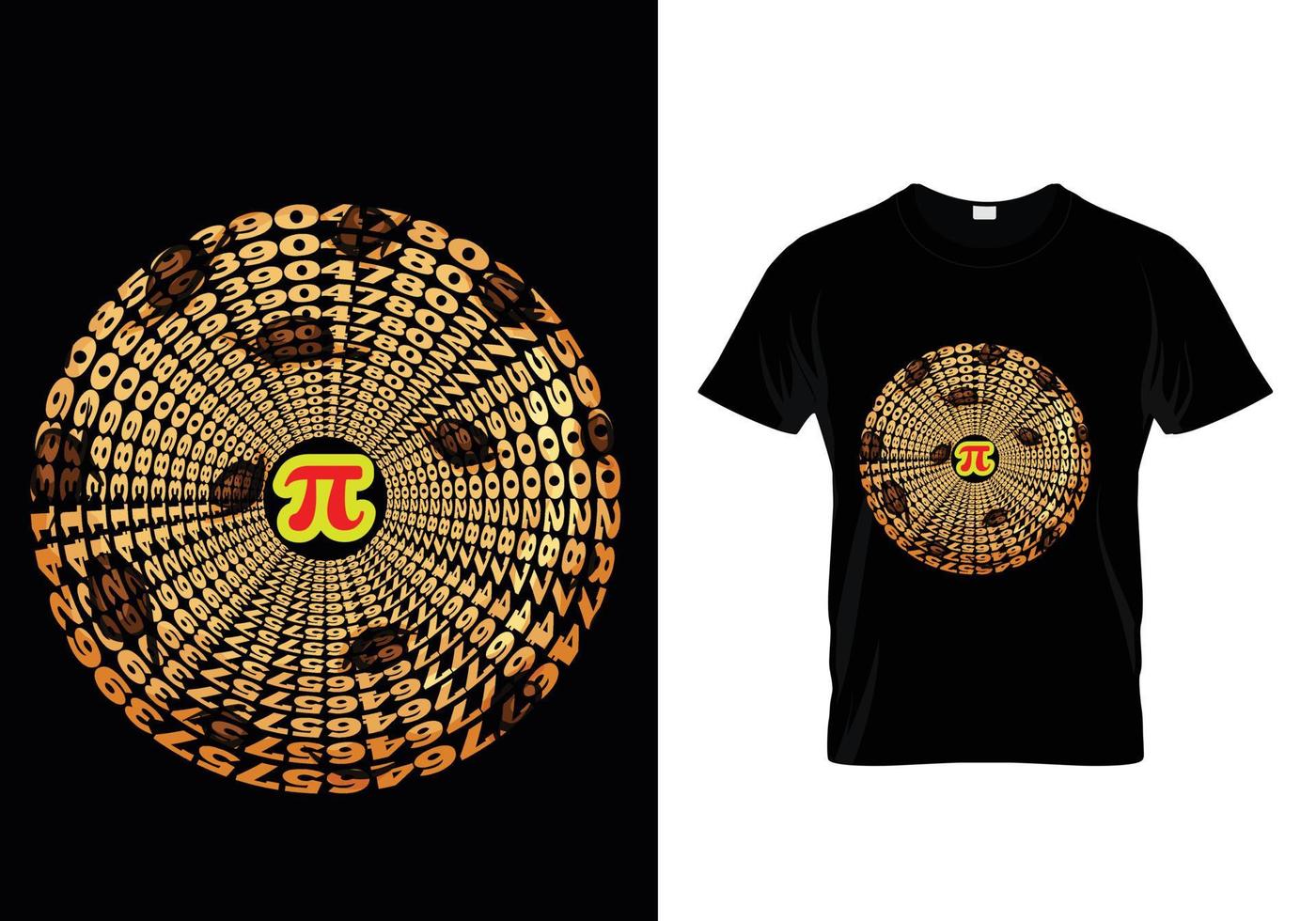 Pi-T-Shirt-Design vektor