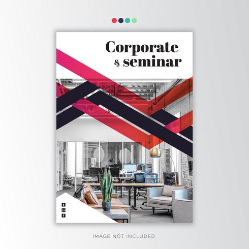 Årsredovisning Corporate, creative Design vektor