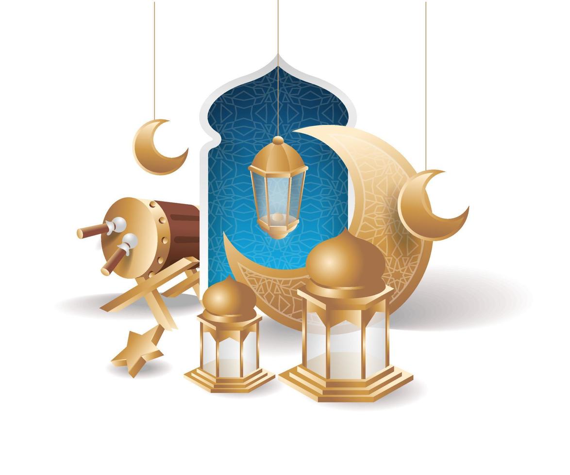 ramadan kareem konzeptillustration vektor