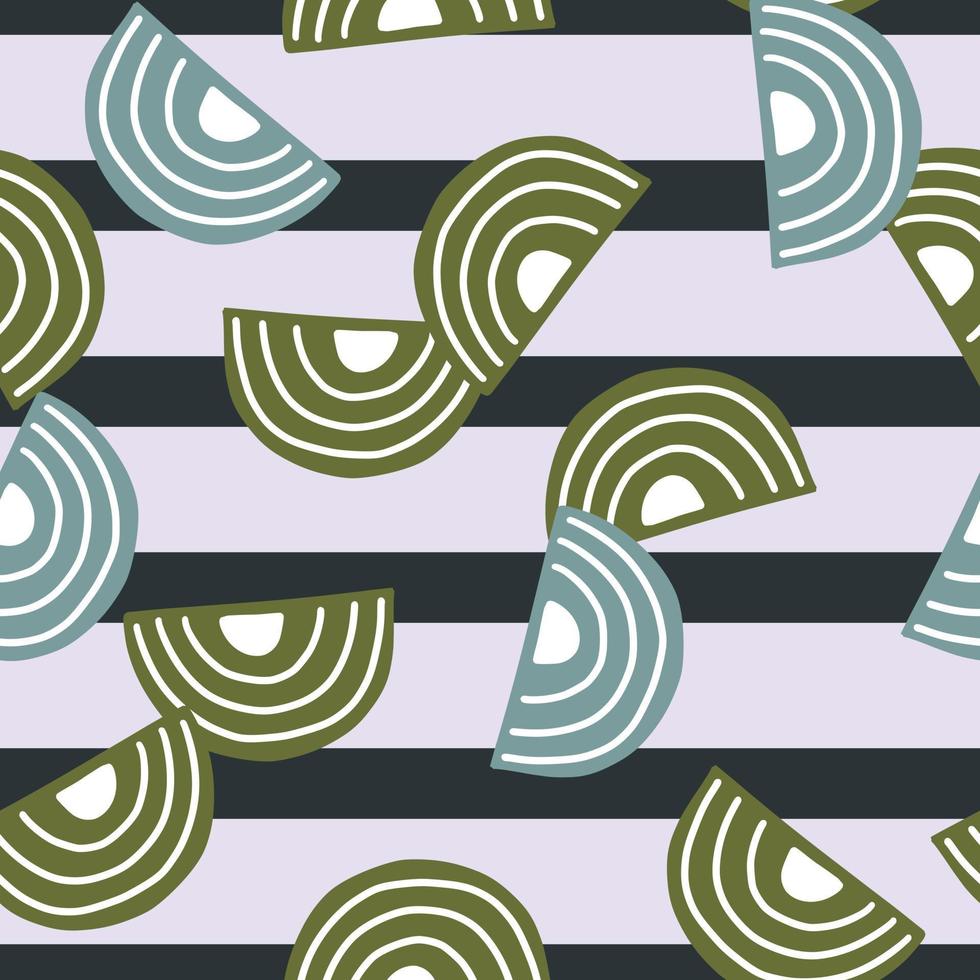 abstrakt sömlösa mönster på randig grå bakgrund. geometriska former för textildesign. vektor