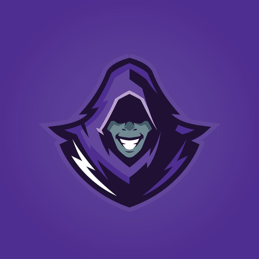 mysteriöses Esports-Logo vektor