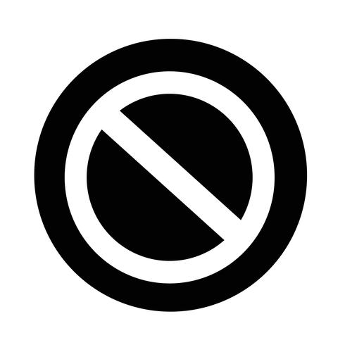 Stoppschild-Symbol vektor