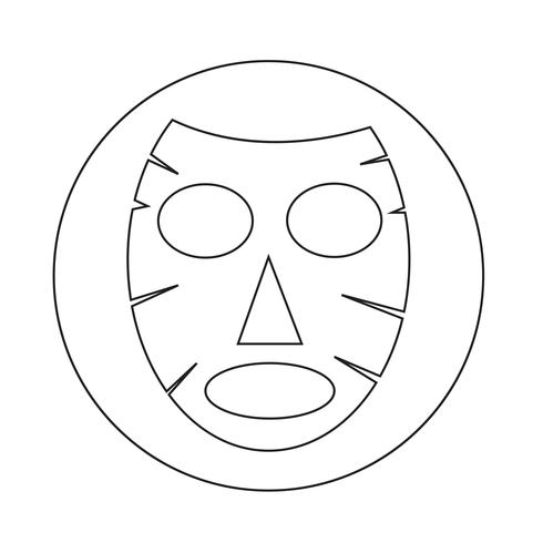 Gesichtsmaske-Symbol vektor