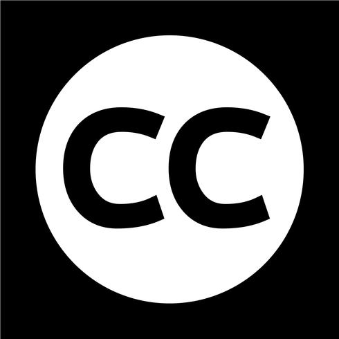 Creativecommons CC-ikon vektor