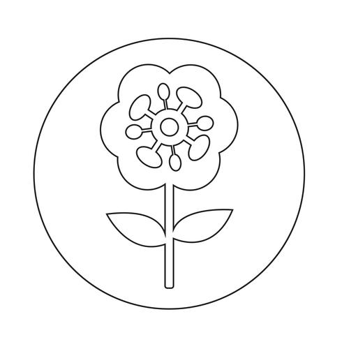 Blumen-Symbol vektor