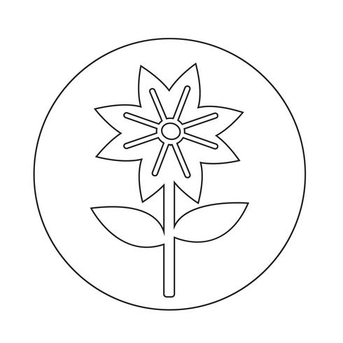 Blumen-Symbol vektor