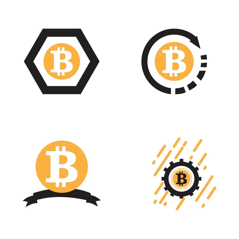 Bitcoin logotyp illustration vektor