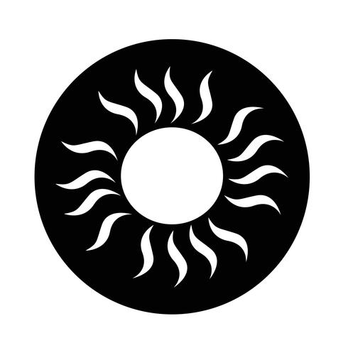 Sonne-Symbol vektor