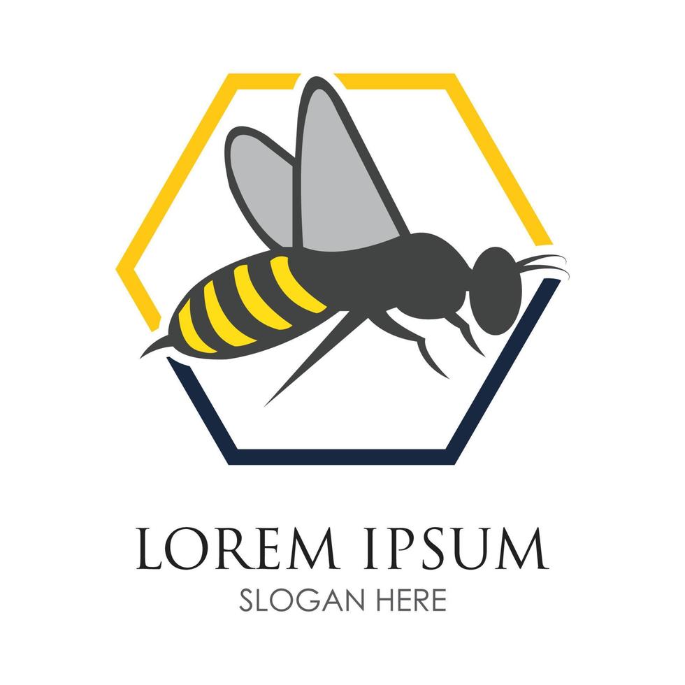 bee logotyp vektor