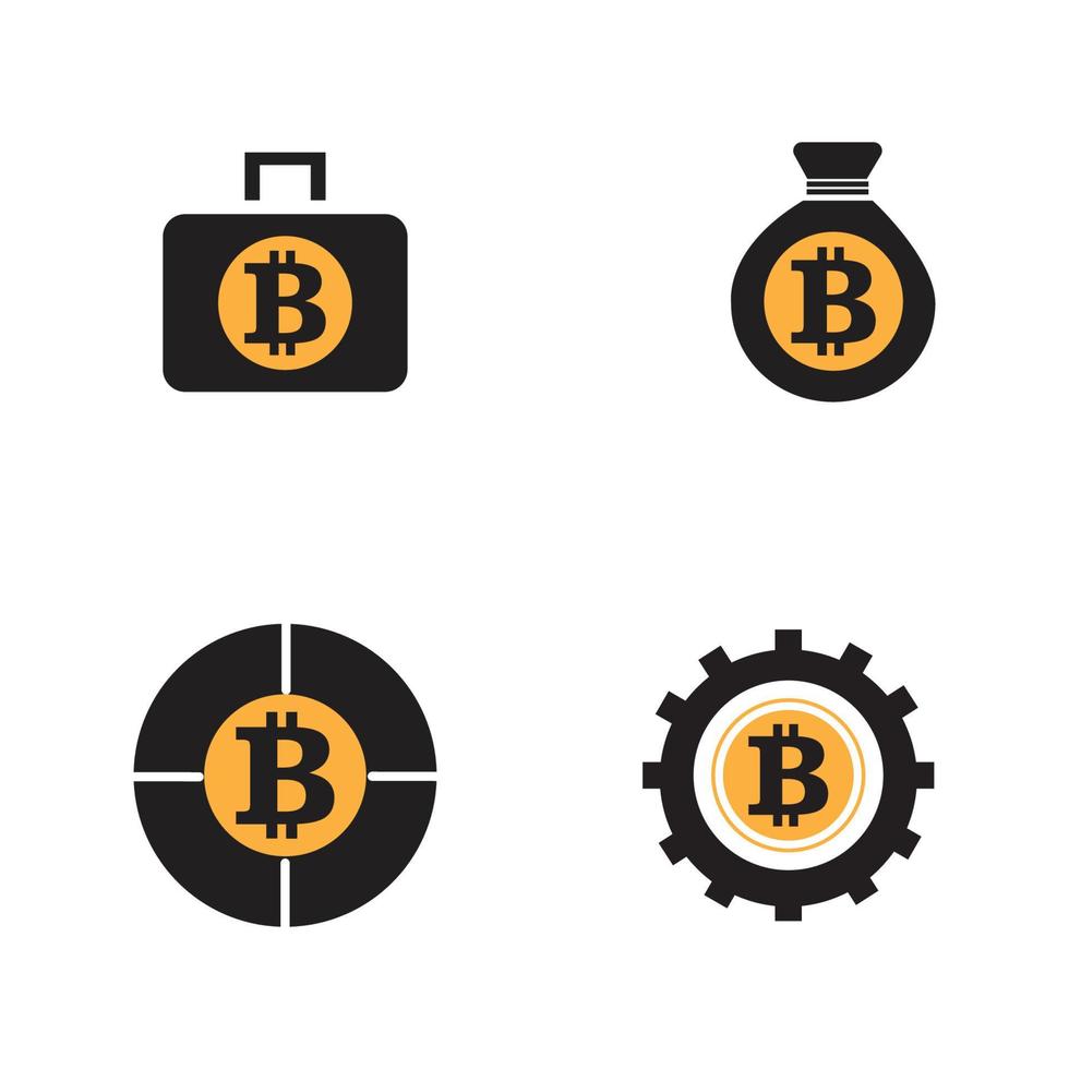 Bitcoin logotyp illustration vektor