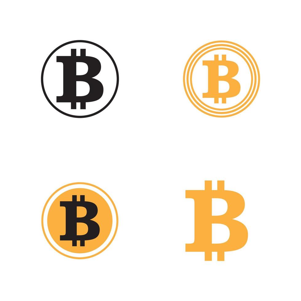 Bitcoin logotyp illustration vektor