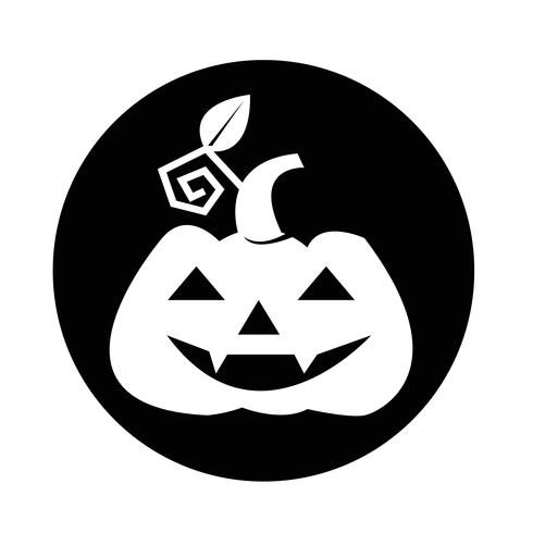 Halloween Kürbis-Symbol vektor