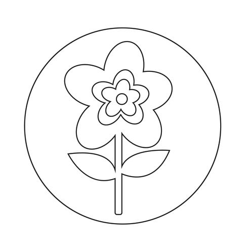 Blumen-Symbol vektor