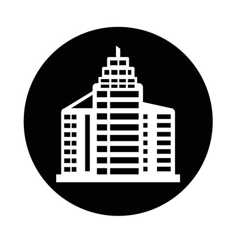 Bürogebäude-Symbol vektor