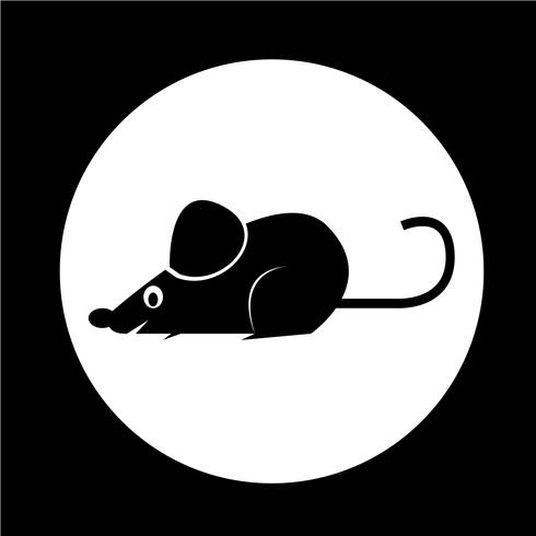 Maus Ratte-Symbol vektor