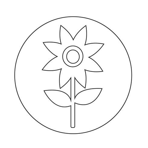 Blumen-Symbol vektor