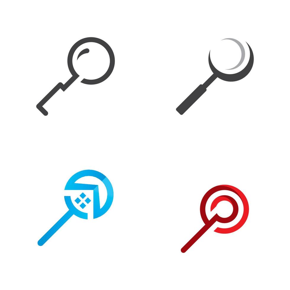 Suche Logo Vektor Design Suchmaschinensymbol