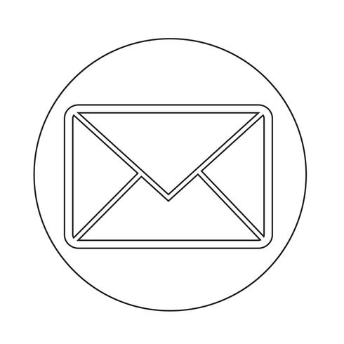 e-post symbolikonen vektor