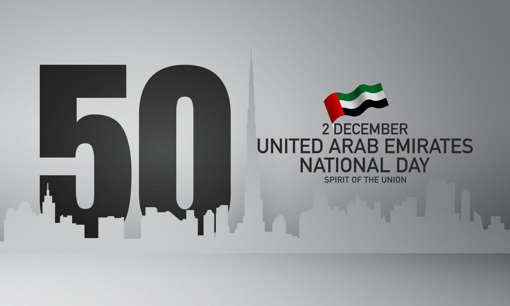 Förenade Arabemiratens nationaldag bakgrundsdesign. vektor