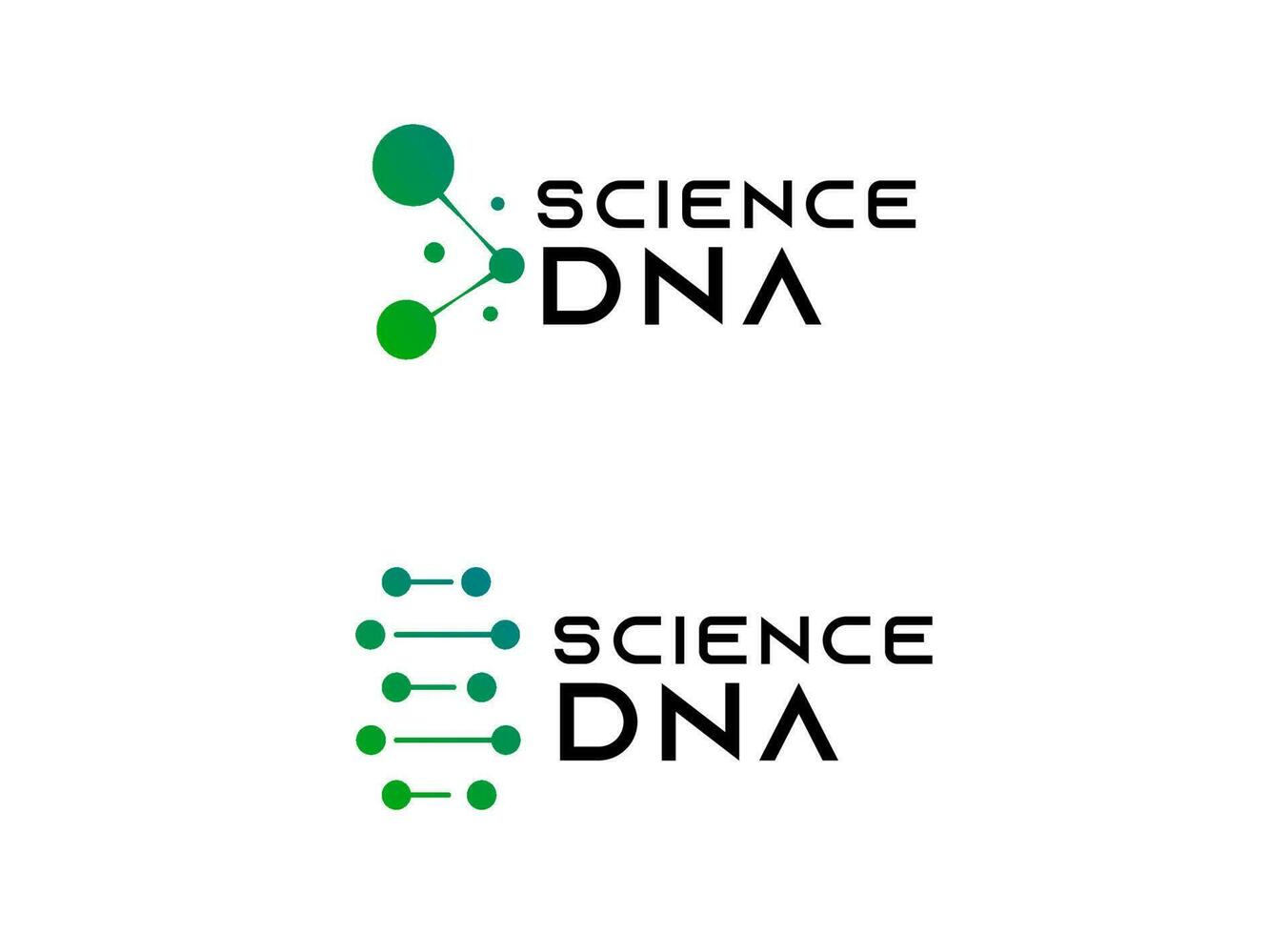 Wissenschafts-DNA-Logo-Vektorvorlage vektor