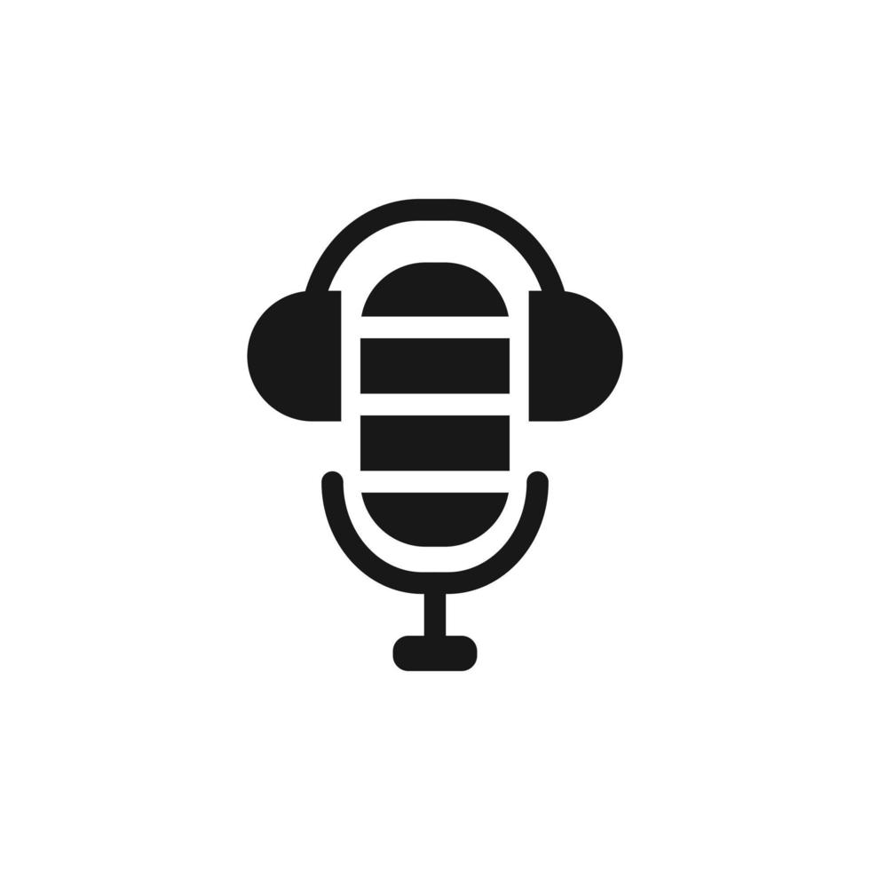 podcast-logotypdesign. vektor