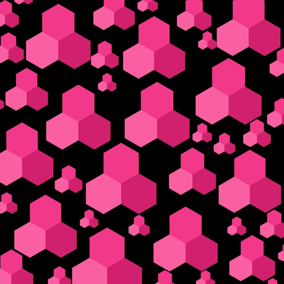 Rosa Hexagon Musterdesign perfekt für Hintergrund oder Tapete vektor