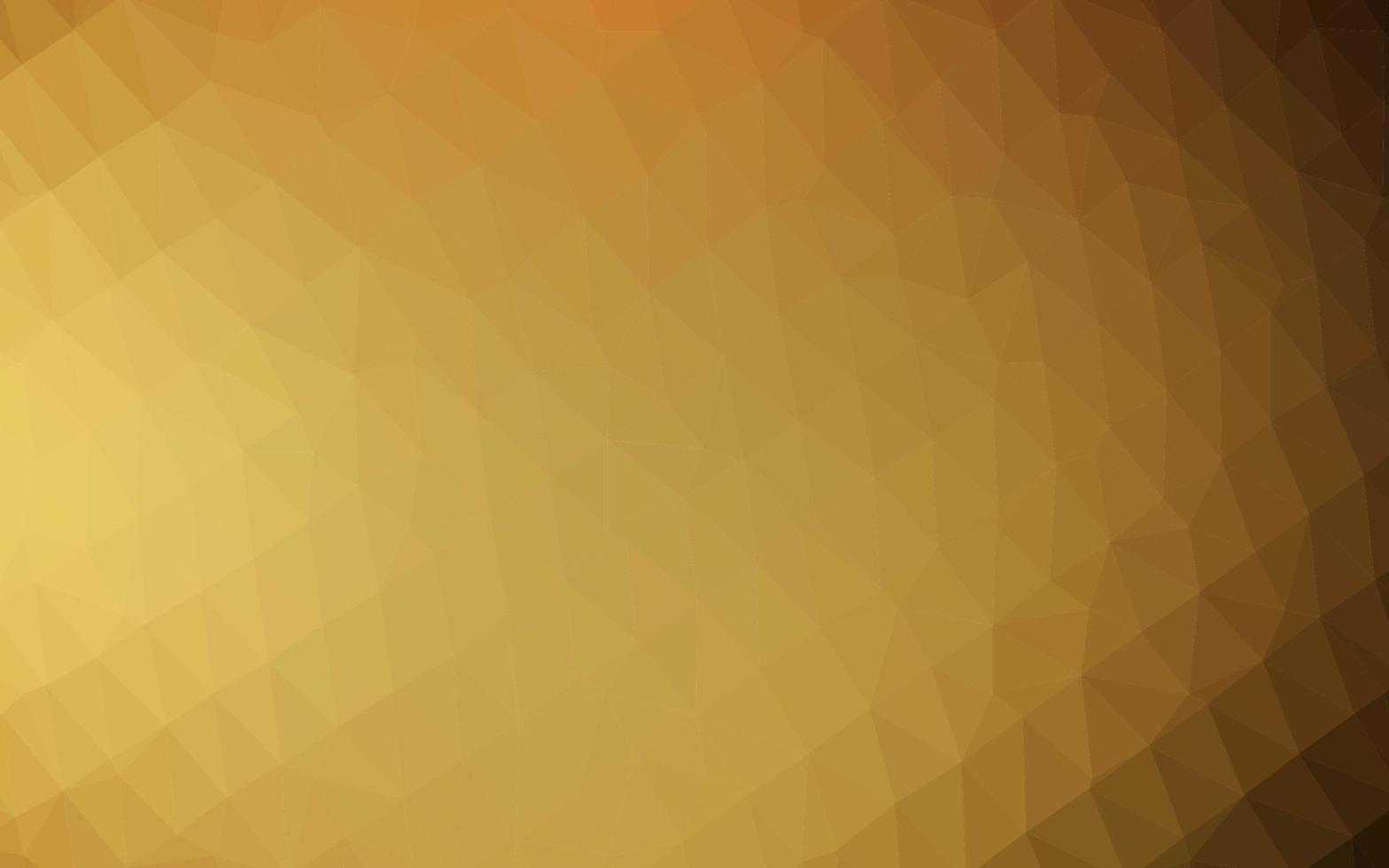 dunkelgelbe, orangefarbene Vektorverschwommene Dreiecksvorlage. vektor