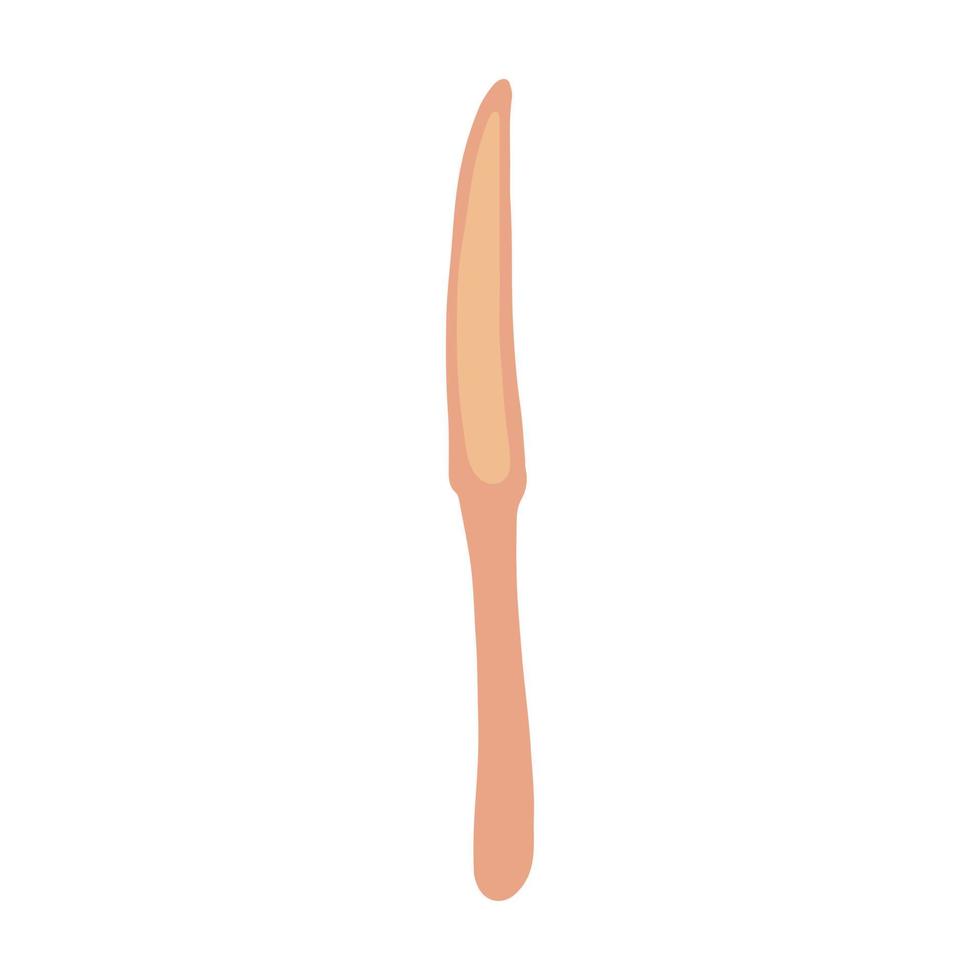 Messer im Doodle-Stil isoliert auf weißem Hintergrund. einfache Abbildung vektor