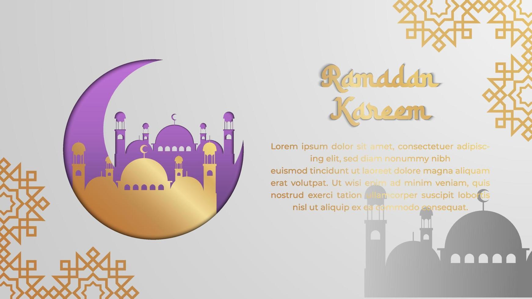 Luxus-Ramadan-Hintergrundvektor vektor