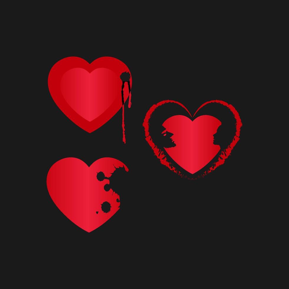 alla hjärtans dag vektor 14 februari hjärta ritning ledsen vektor logotyp