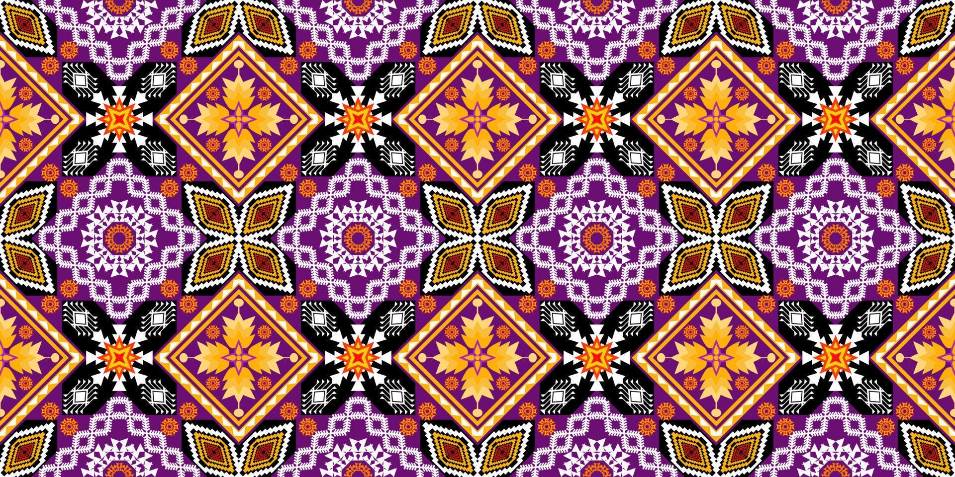 geometrische ethnische orientalische traditionelle pattern.figur stammesstickerei style.design für tapete, kleidung, verpackung, stoff, vektorillustration vektor