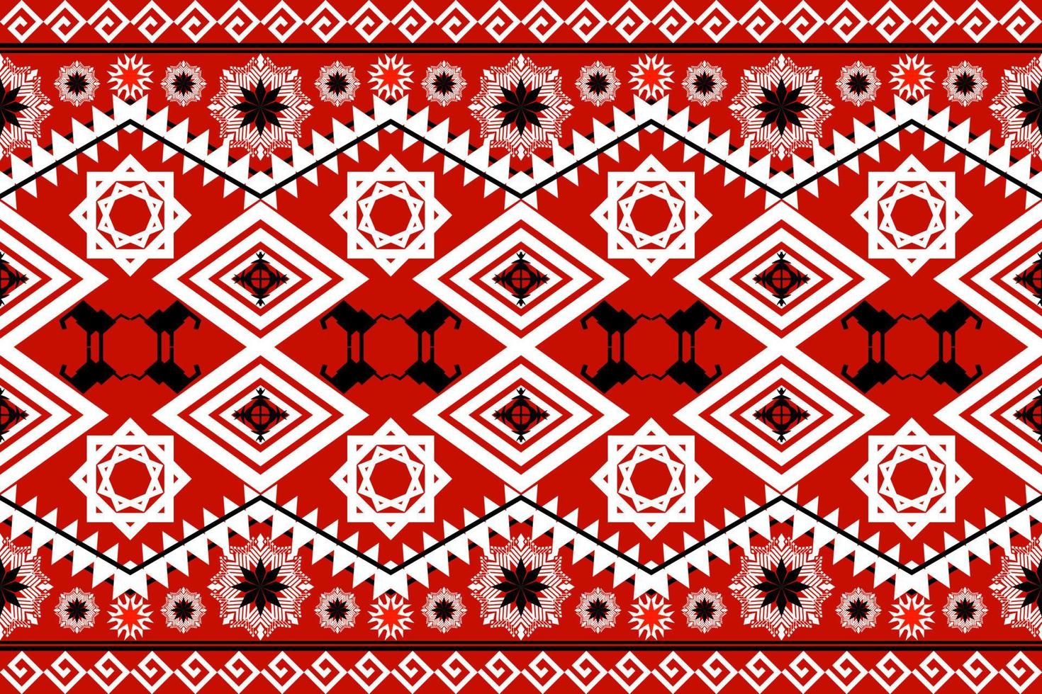 geometrische ethnische orientalische traditionelle pattern.figur stammesstickerei style.design für tapete, kleidung, verpackung, stoff, vektorillustration vektor