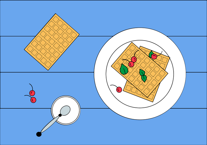 Kostenlose Waffel Vektor