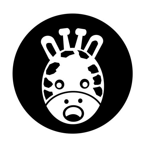 Giraffe-Symbol vektor