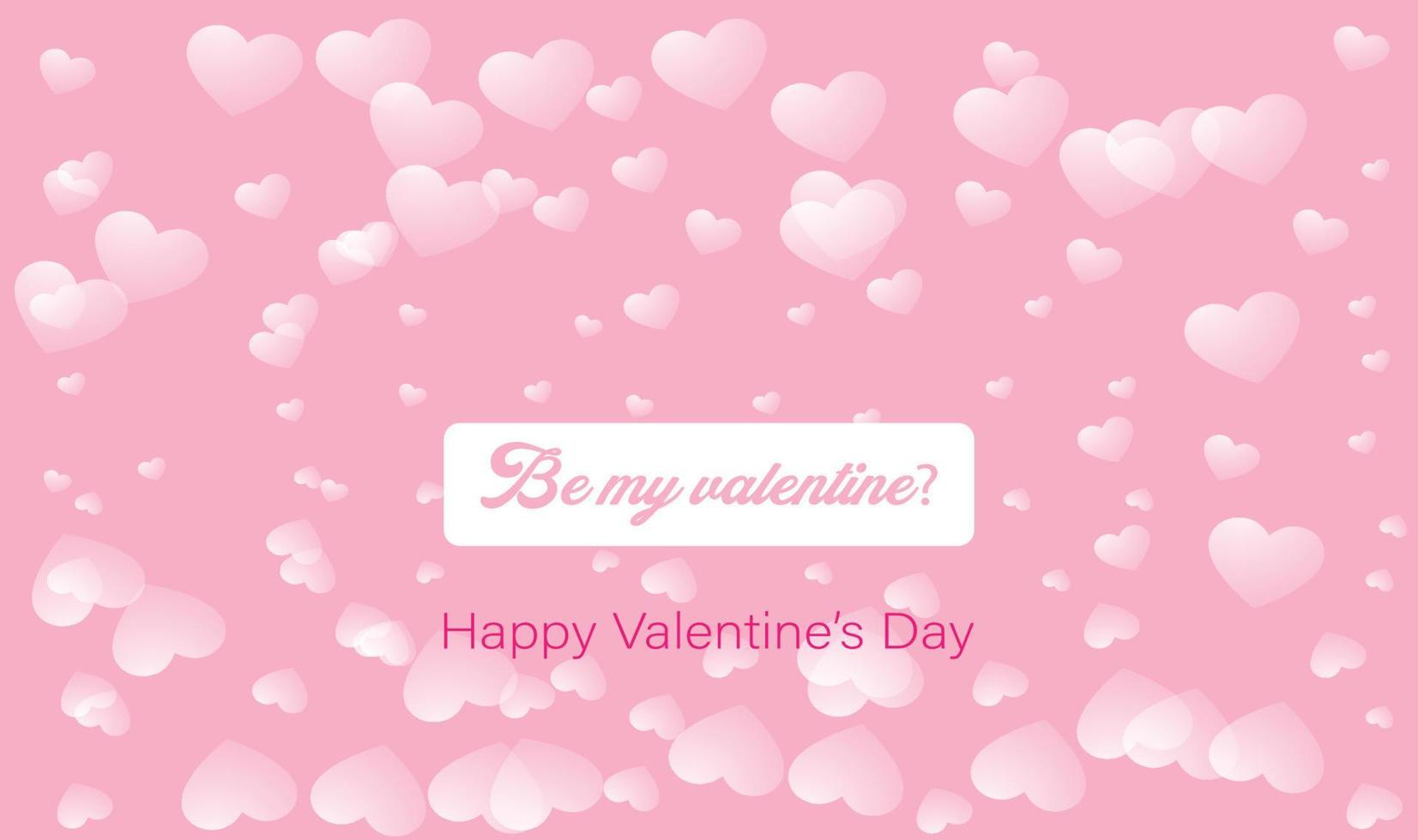 alla hjärtans dag banner design på rosa bakgrund gratis vektor