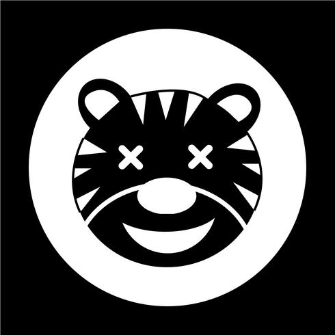 Tiger-Symbol vektor