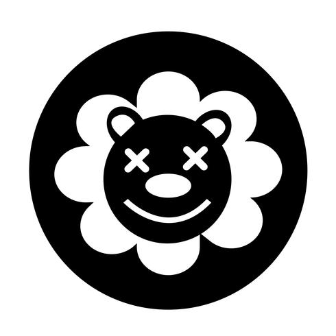 Söt Lion Icon vektor