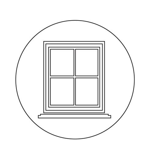 Fenstersymbol vektor