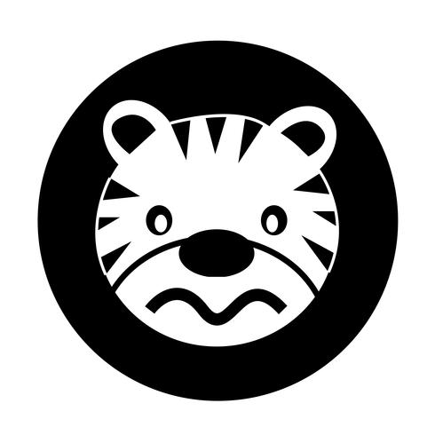 Tiger-Symbol vektor